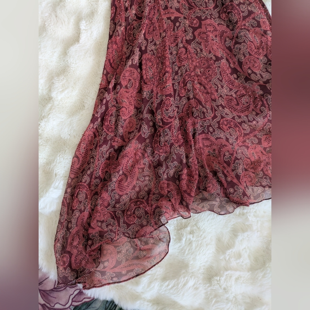 Beautiful 90s Silk Beaded Bias Slip Dress - Picture 6 of 16